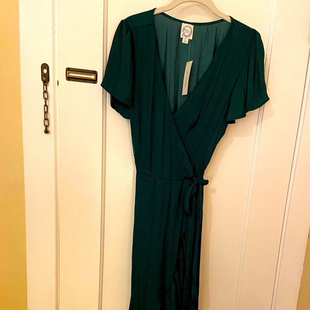 Francesca’s (Blue Rain) Wrap Dress - Brand New - Never Worn